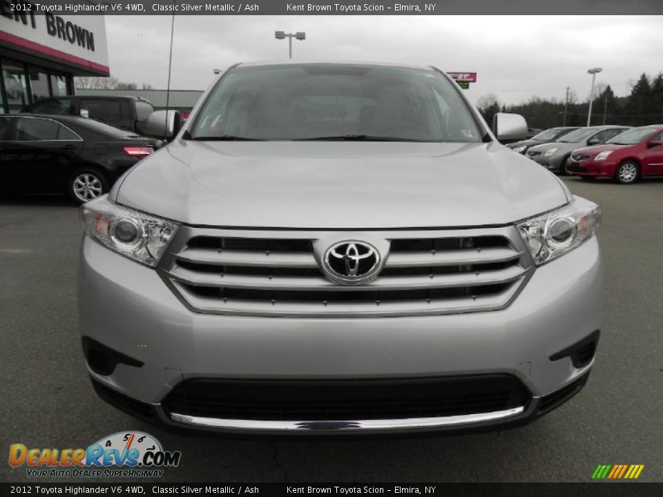 2012 Toyota Highlander V6 4WD Classic Silver Metallic / Ash Photo #13
