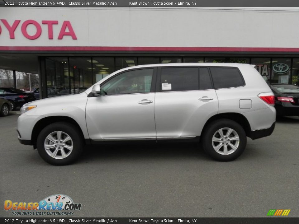 2012 Toyota Highlander V6 4WD Classic Silver Metallic / Ash Photo #18