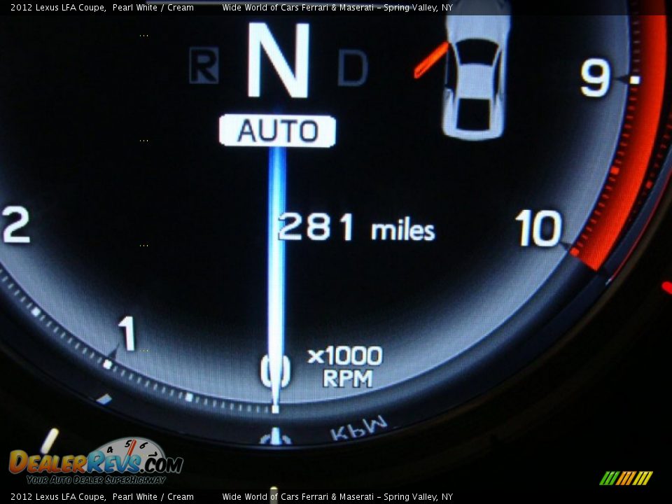2012 Lexus LFA Coupe Gauges Photo #26