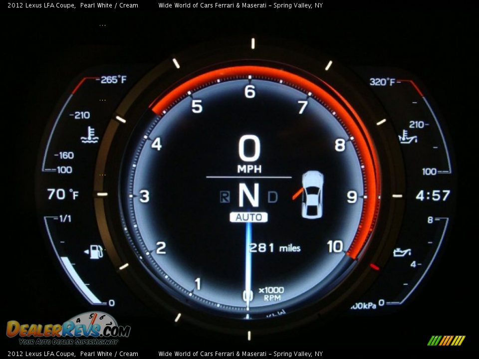 2012 Lexus LFA Coupe Gauges Photo #27