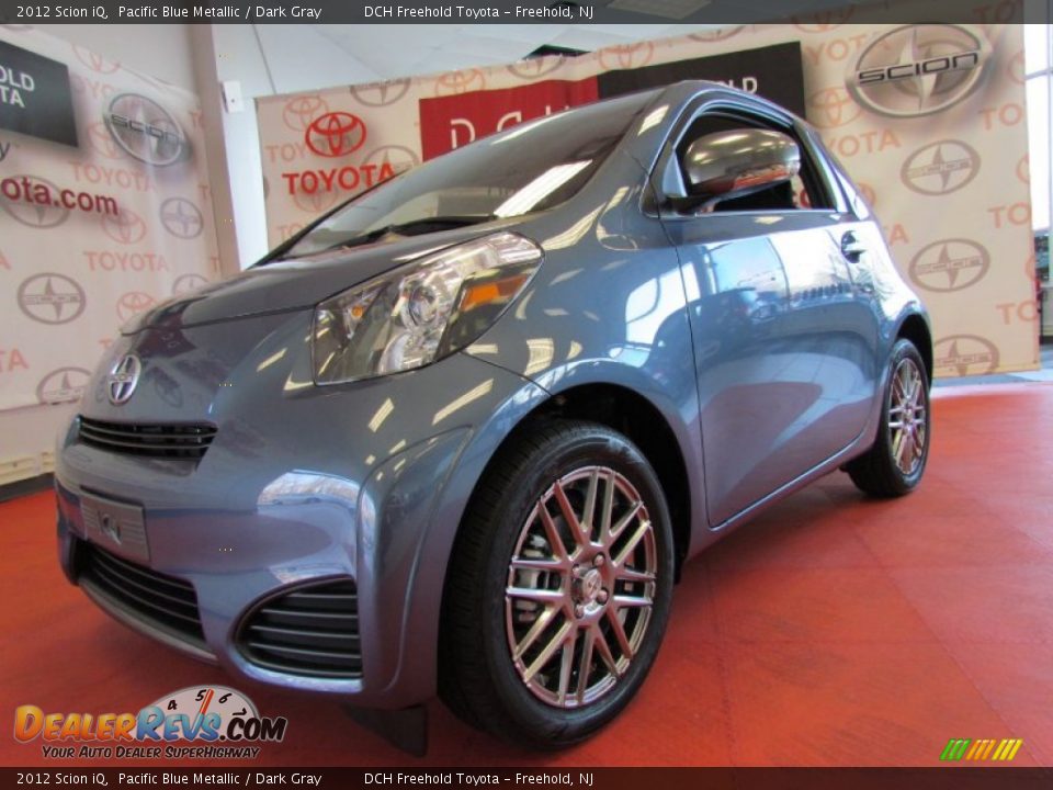 2012 Scion iQ Pacific Blue Metallic / Dark Gray Photo #1
