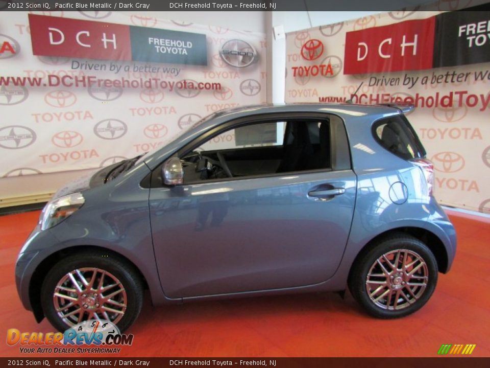 2012 Scion iQ Pacific Blue Metallic / Dark Gray Photo #2
