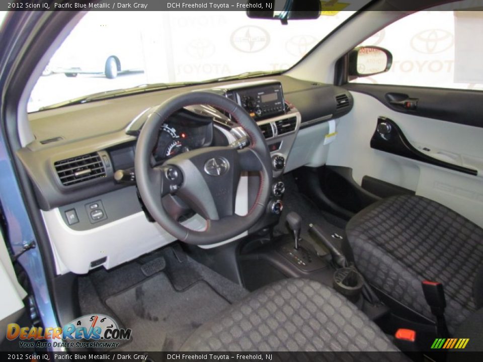 2012 Scion iQ Pacific Blue Metallic / Dark Gray Photo #5