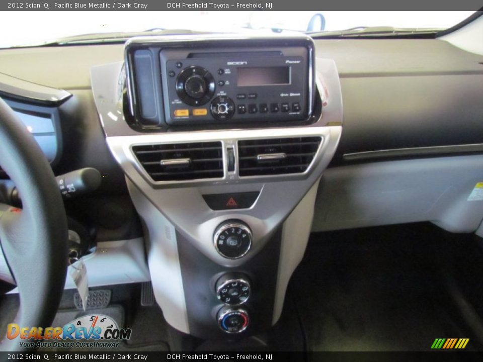 2012 Scion iQ Pacific Blue Metallic / Dark Gray Photo #7
