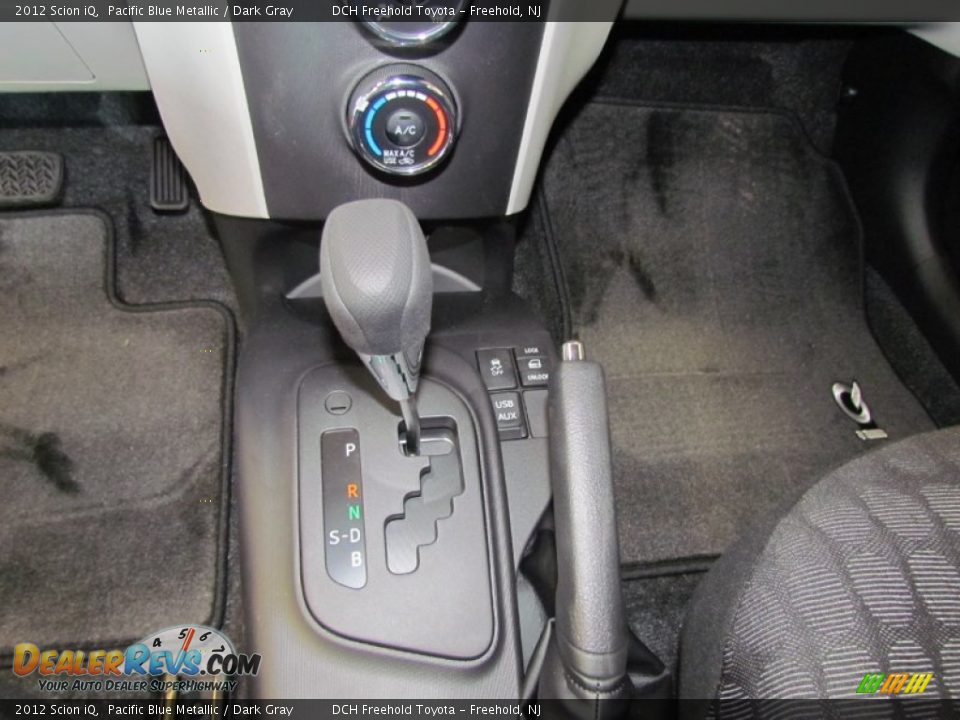 2012 Scion iQ Pacific Blue Metallic / Dark Gray Photo #8