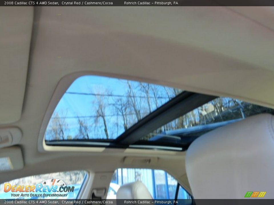 2008 Cadillac CTS 4 AWD Sedan Crystal Red / Cashmere/Cocoa Photo #16