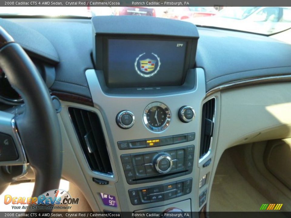 2008 Cadillac CTS 4 AWD Sedan Crystal Red / Cashmere/Cocoa Photo #18
