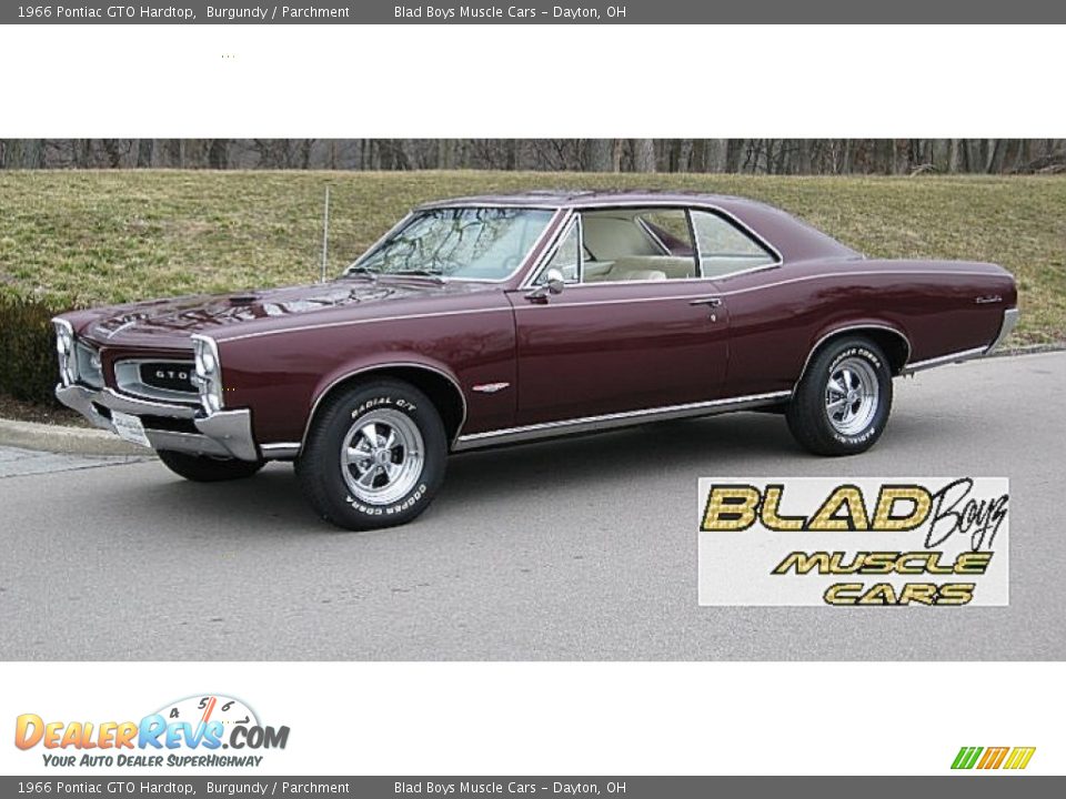 1966 Pontiac GTO Hardtop Burgundy / Parchment Photo #1