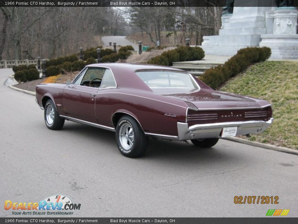 1966 Pontiac GTO Hardtop Burgundy / Parchment Photo #3