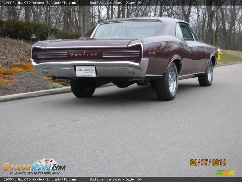1966 Pontiac GTO Hardtop Burgundy / Parchment Photo #10
