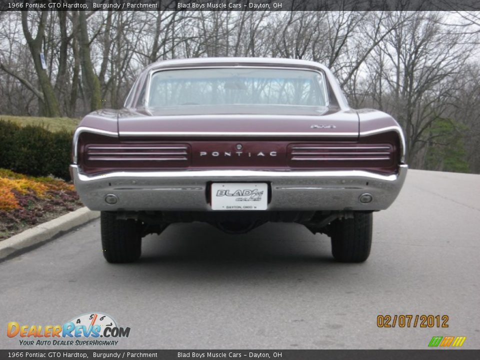 1966 Pontiac GTO Hardtop Burgundy / Parchment Photo #14
