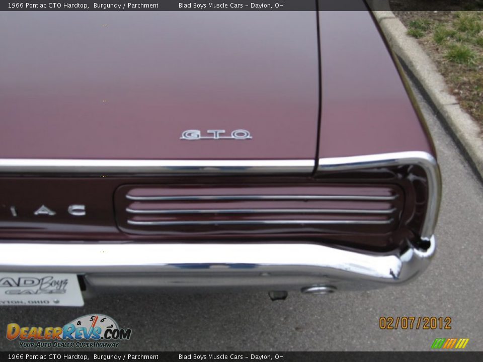 1966 Pontiac GTO Hardtop Burgundy / Parchment Photo #15