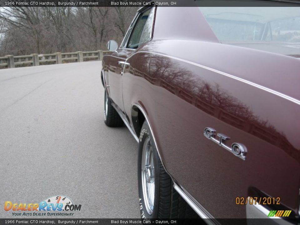 1966 Pontiac GTO Hardtop Burgundy / Parchment Photo #17