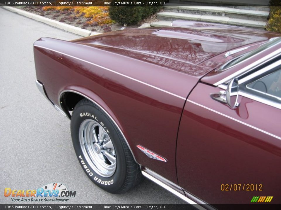 1966 Pontiac GTO Hardtop Burgundy / Parchment Photo #18