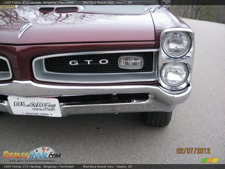 1966 Pontiac GTO Hardtop Burgundy / Parchment Photo #19