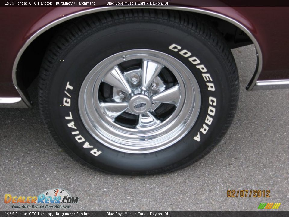1966 Pontiac GTO Hardtop Burgundy / Parchment Photo #20