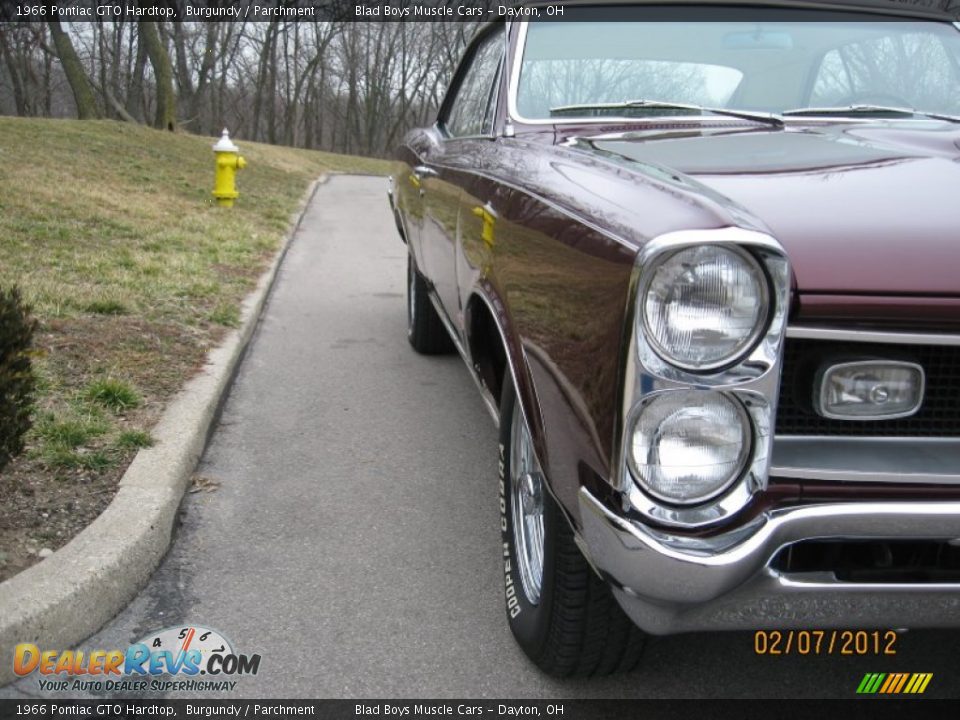 1966 Pontiac GTO Hardtop Burgundy / Parchment Photo #23