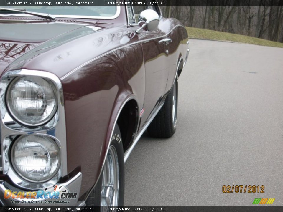 1966 Pontiac GTO Hardtop Burgundy / Parchment Photo #24