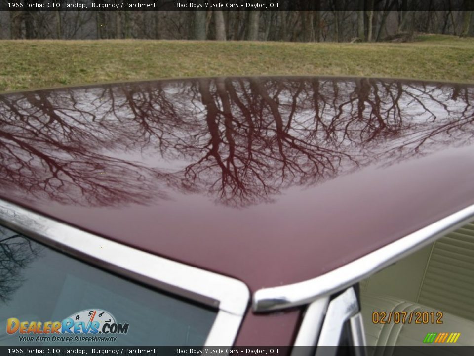 1966 Pontiac GTO Hardtop Burgundy / Parchment Photo #26