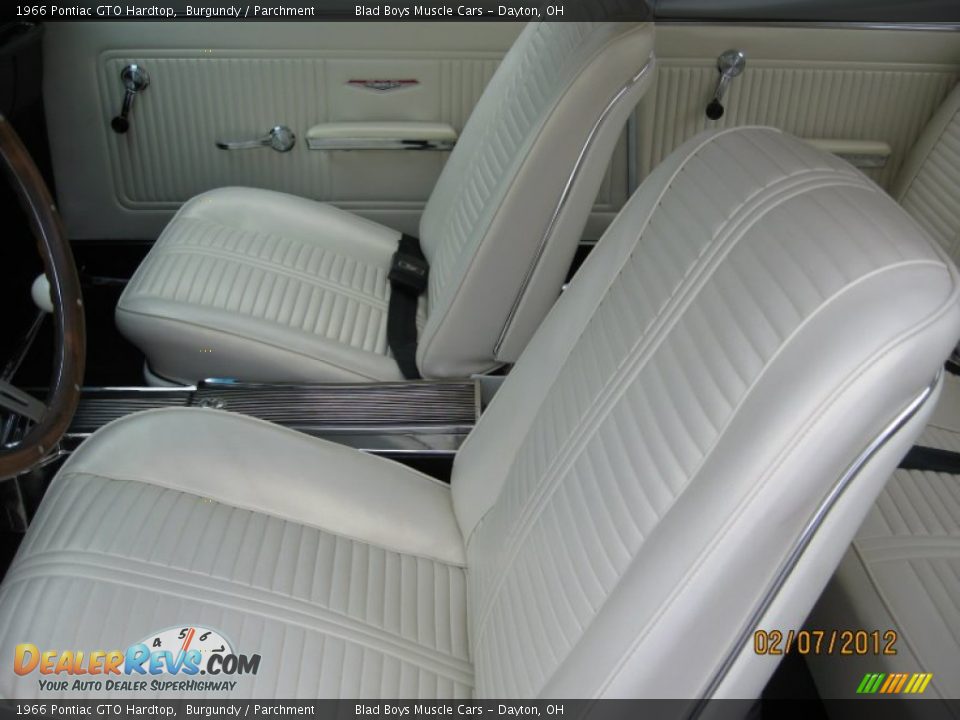 1966 Pontiac GTO Hardtop Burgundy / Parchment Photo #29