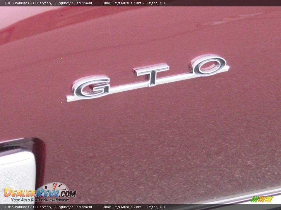 1966 Pontiac GTO Hardtop Burgundy / Parchment Photo #33
