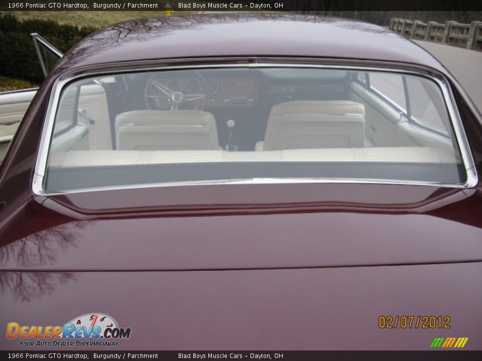 1966 Pontiac GTO Hardtop Burgundy / Parchment Photo #34