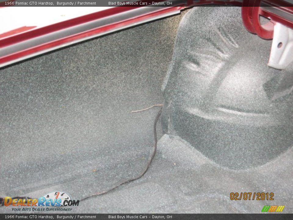 1966 Pontiac GTO Hardtop Burgundy / Parchment Photo #36