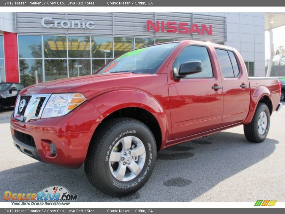 2012 Nissan Frontier SV Crew Cab Lava Red / Steel Photo #1