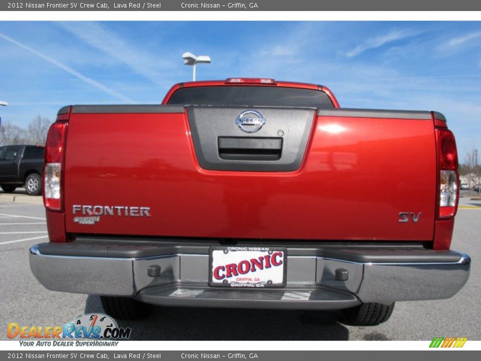 2012 Nissan Frontier SV Crew Cab Lava Red / Steel Photo #4