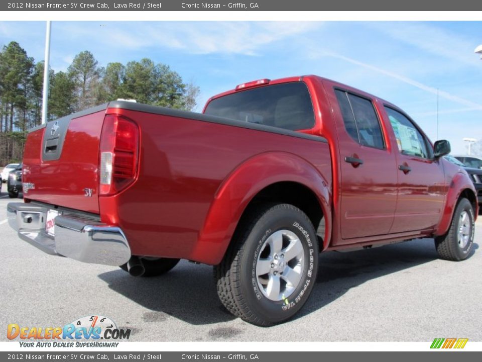 2012 Nissan Frontier SV Crew Cab Lava Red / Steel Photo #5