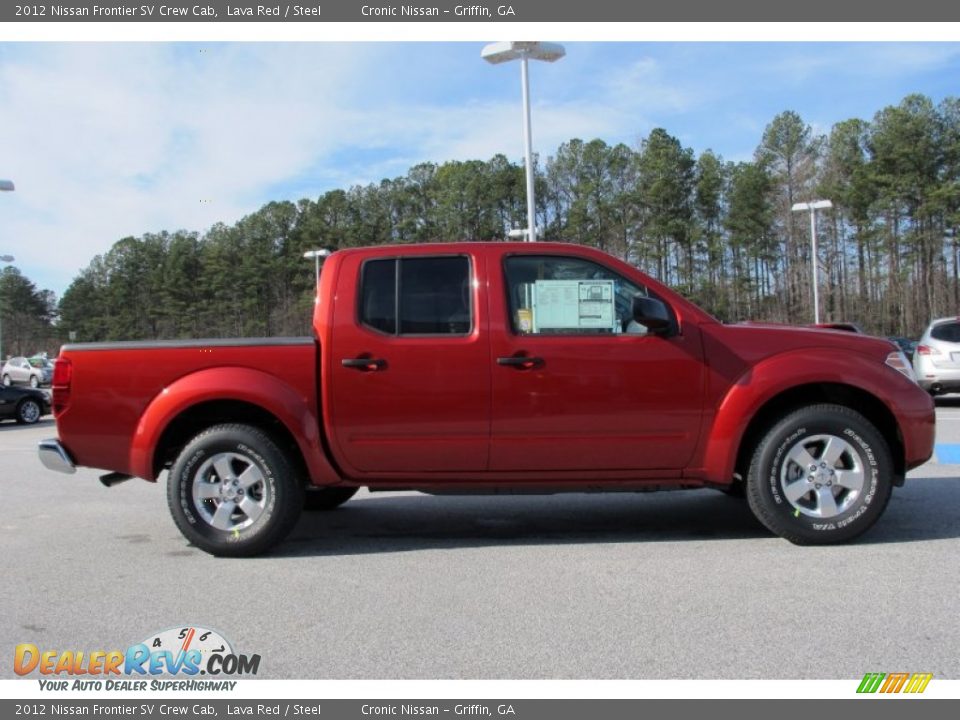 2012 Nissan Frontier SV Crew Cab Lava Red / Steel Photo #6