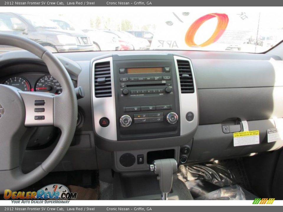 2012 Nissan Frontier SV Crew Cab Lava Red / Steel Photo #12