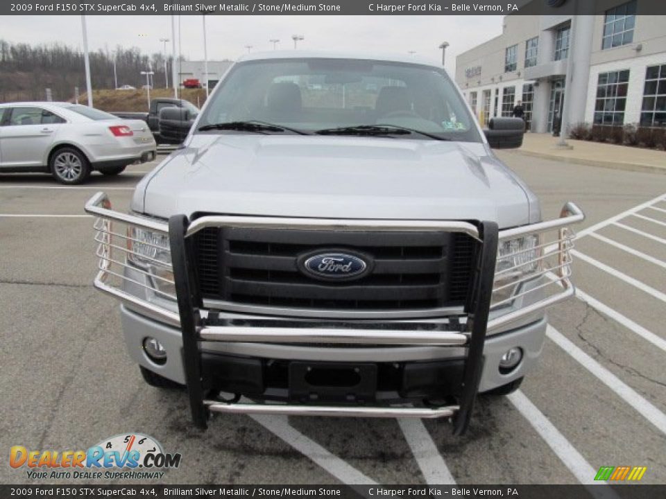 2009 Ford F150 STX SuperCab 4x4 Brilliant Silver Metallic / Stone/Medium Stone Photo #5