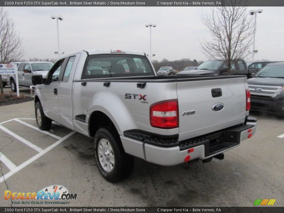 Brilliant Silver Metallic 2009 Ford F150 STX SuperCab 4x4 Photo #8
