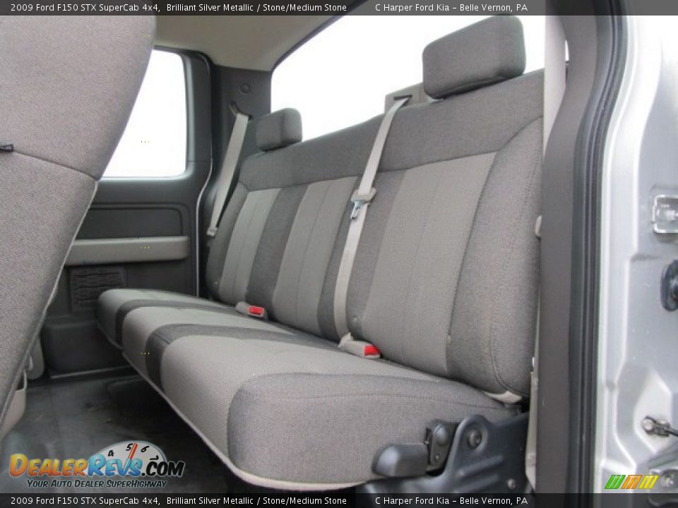 2009 Ford F150 STX SuperCab 4x4 Brilliant Silver Metallic / Stone/Medium Stone Photo #13