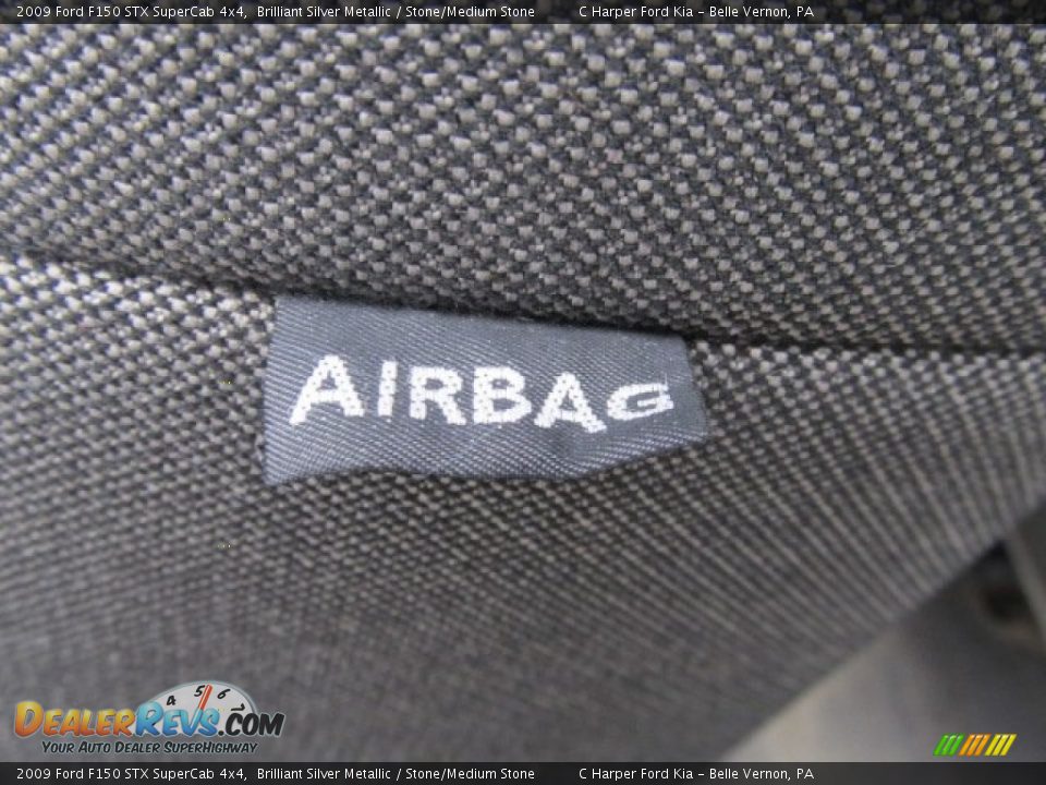 2009 Ford F150 STX SuperCab 4x4 Brilliant Silver Metallic / Stone/Medium Stone Photo #15