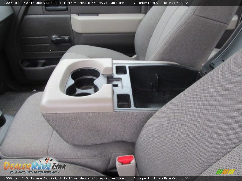 2009 Ford F150 STX SuperCab 4x4 Brilliant Silver Metallic / Stone/Medium Stone Photo #16