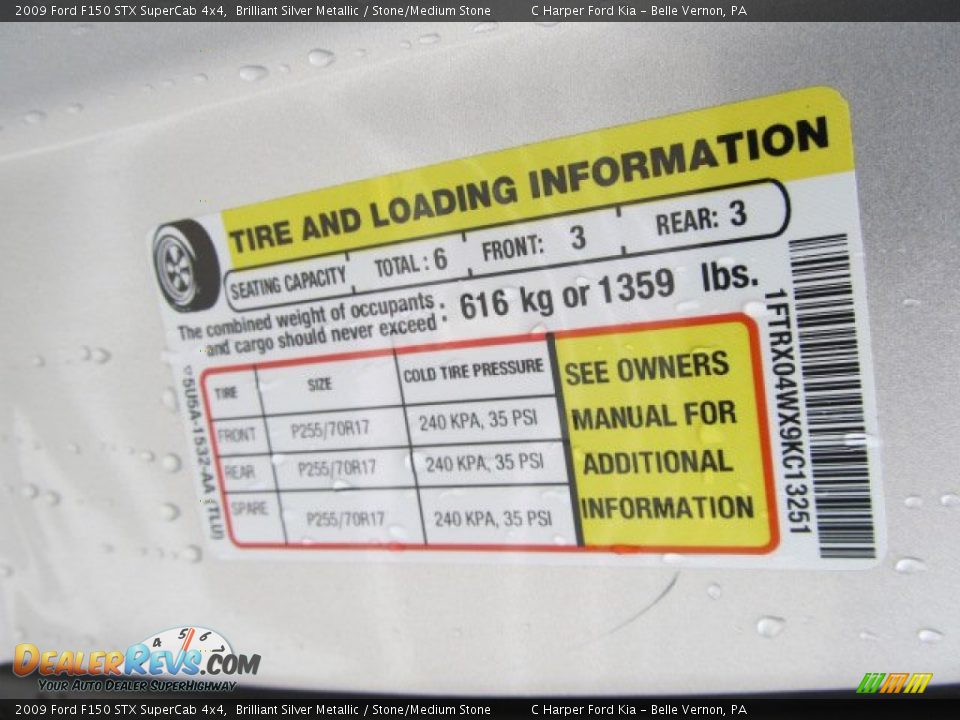 2009 Ford F150 STX SuperCab 4x4 Brilliant Silver Metallic / Stone/Medium Stone Photo #23