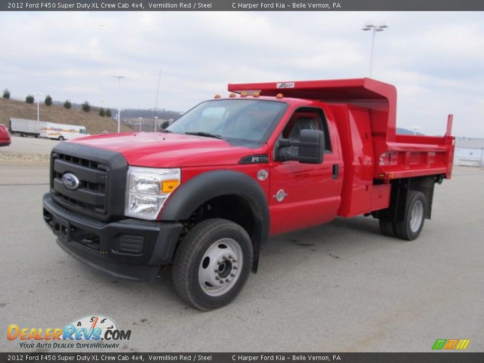Front 3/4 View of 2012 Ford F450 Super Duty XL Crew Cab 4x4 Photo #8