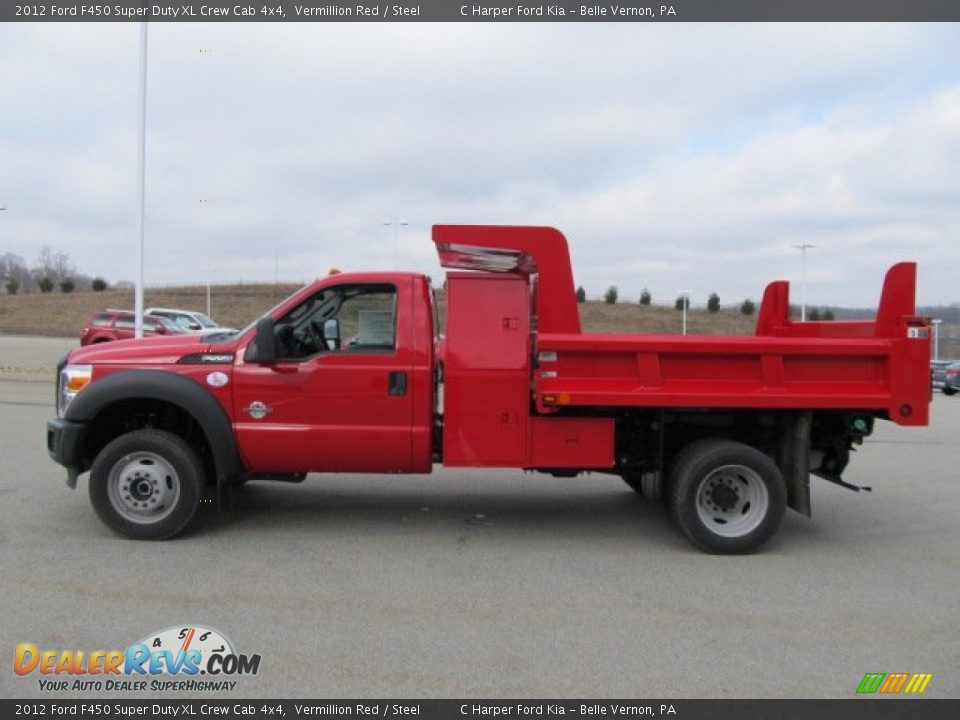 Vermillion Red 2012 Ford F450 Super Duty XL Crew Cab 4x4 Photo #9