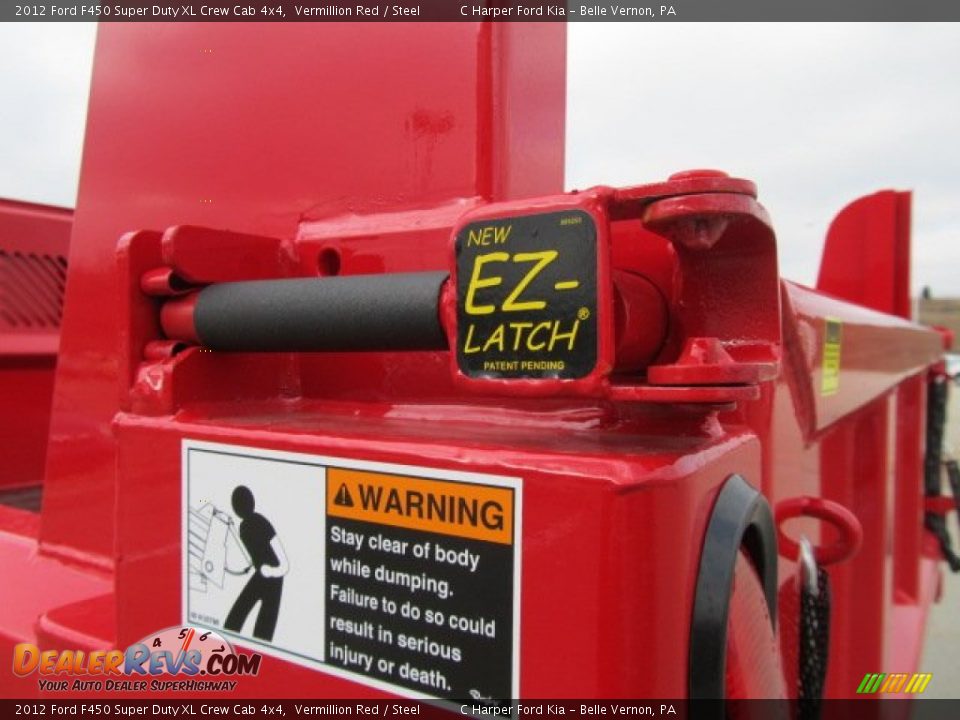 2012 Ford F450 Super Duty XL Crew Cab 4x4 Vermillion Red / Steel Photo #12