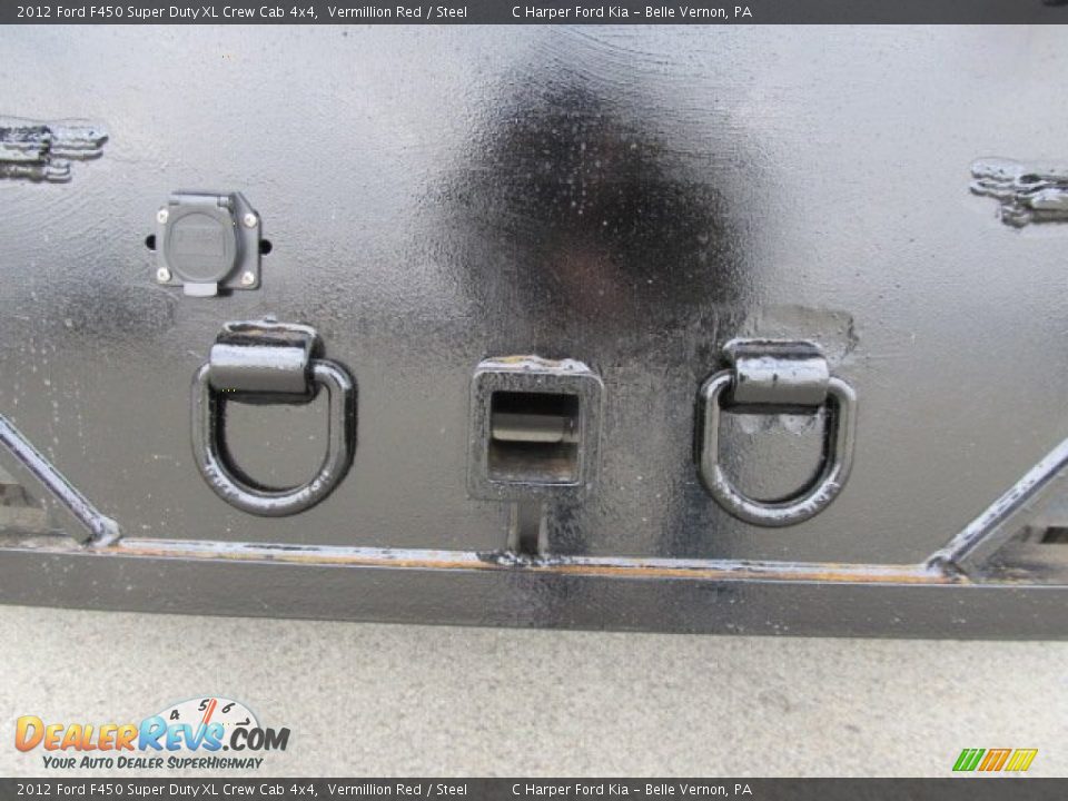 2012 Ford F450 Super Duty XL Crew Cab 4x4 Vermillion Red / Steel Photo #15