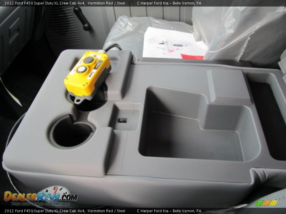 2012 Ford F450 Super Duty XL Crew Cab 4x4 Vermillion Red / Steel Photo #22