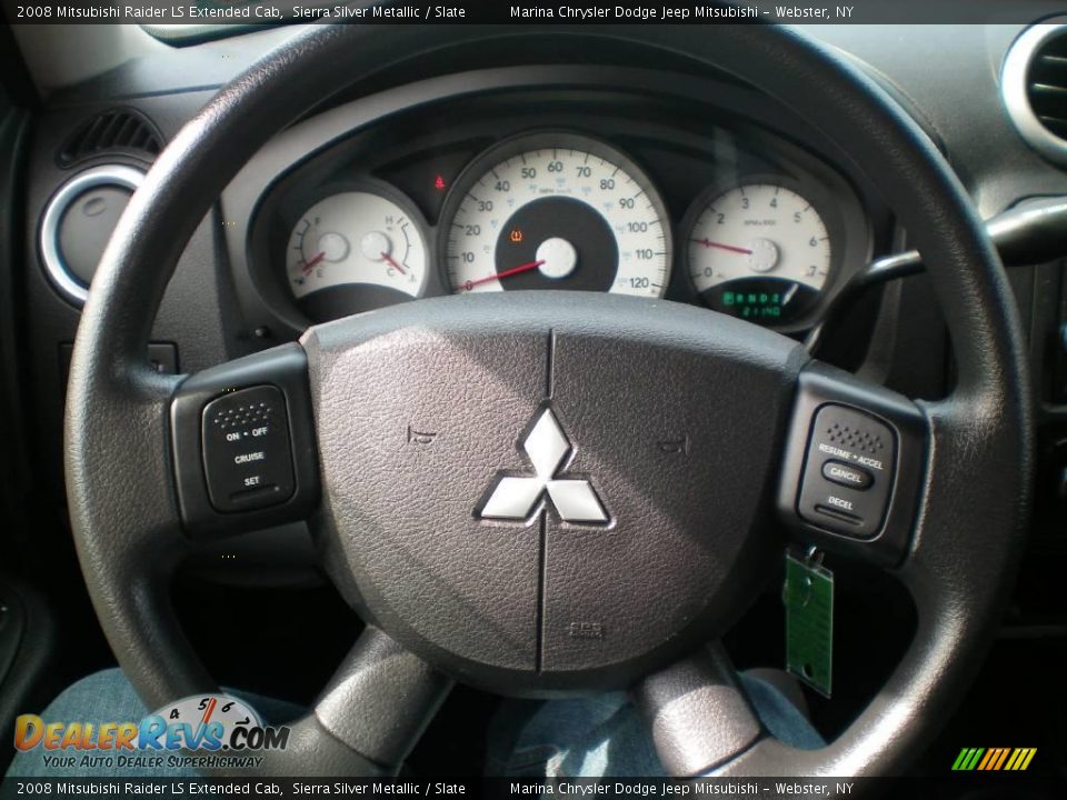 2008 Mitsubishi Raider LS Extended Cab Sierra Silver Metallic / Slate Photo #2