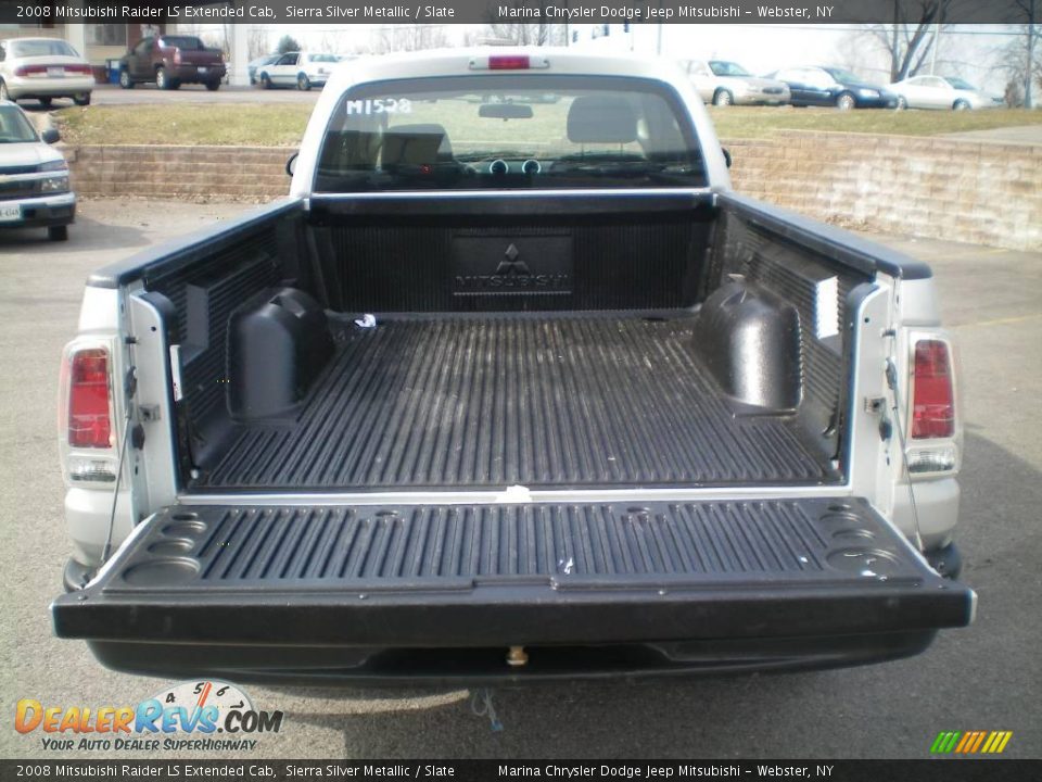 2008 Mitsubishi Raider LS Extended Cab Sierra Silver Metallic / Slate Photo #23