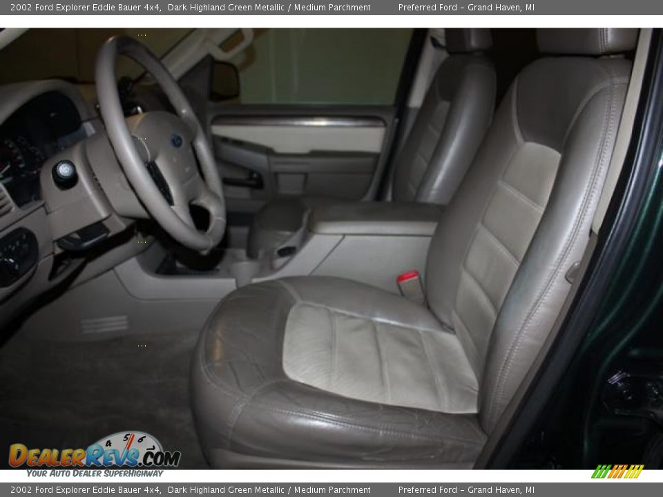 2002 Ford Explorer Eddie Bauer 4x4 Dark Highland Green Metallic / Medium Parchment Photo #5