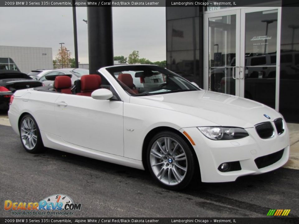 Bmw 335i alpine white coral red #6