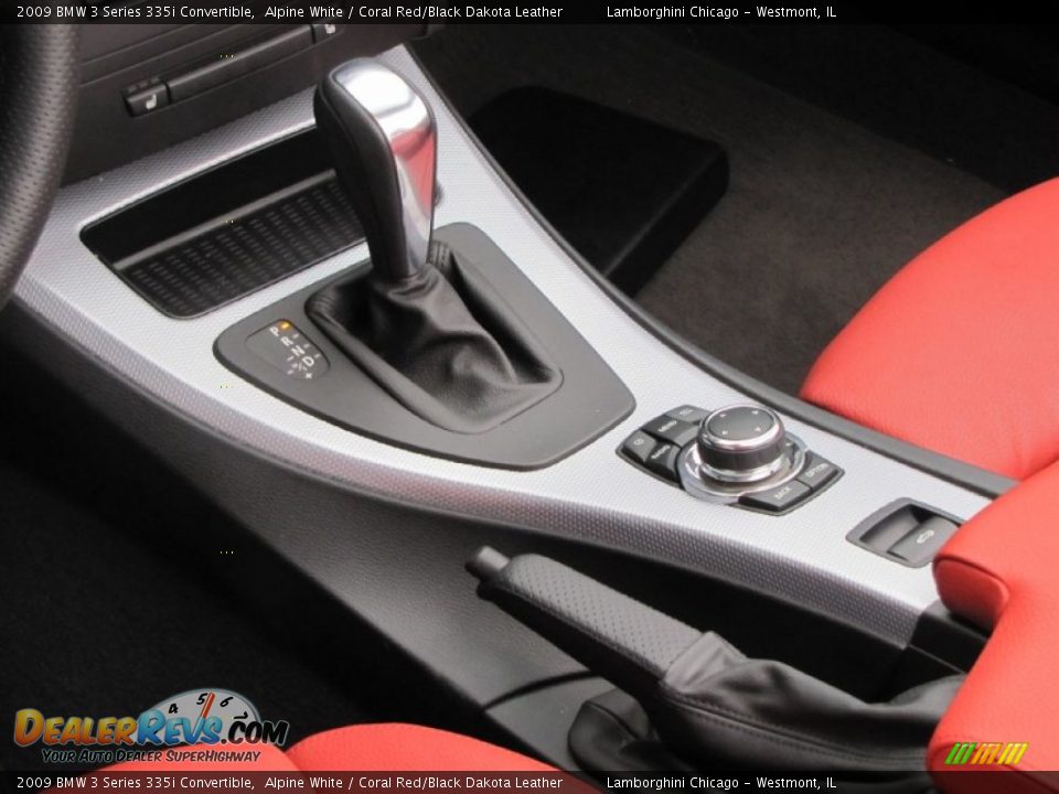 2009 BMW 3 Series 335i Convertible Alpine White / Coral Red/Black Dakota Leather Photo #25