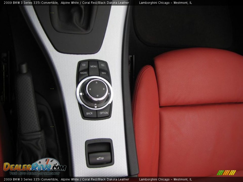 2009 BMW 3 Series 335i Convertible Alpine White / Coral Red/Black Dakota Leather Photo #29