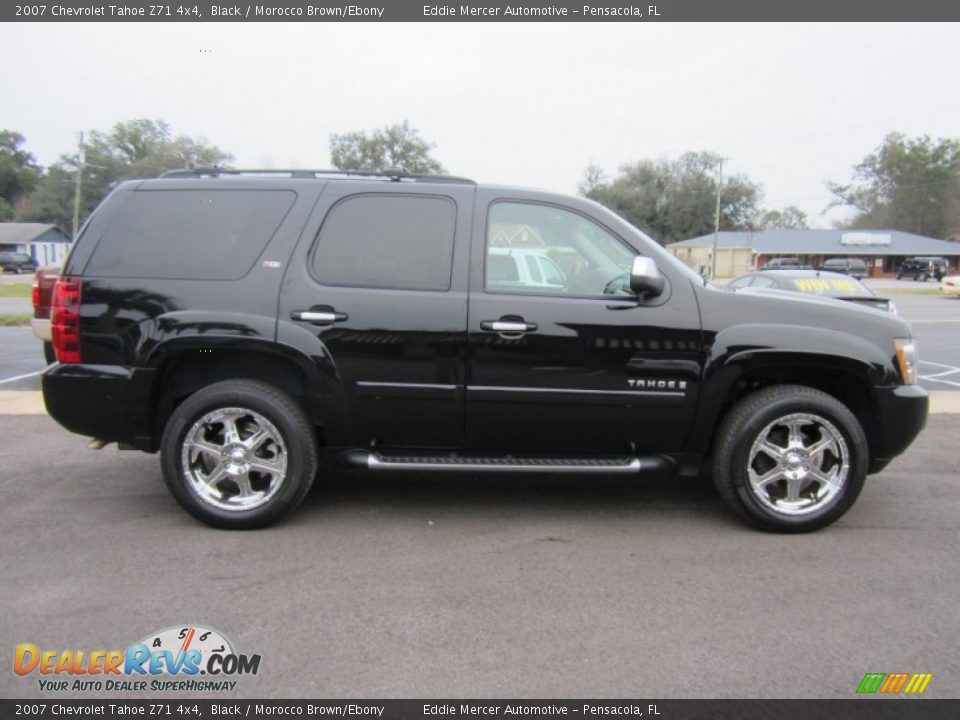 2007 Chevrolet Tahoe Z71 4x4 Black / Morocco Brown/Ebony Photo #7